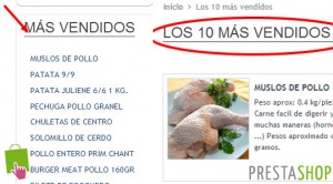 prestashop - lo mas vendido